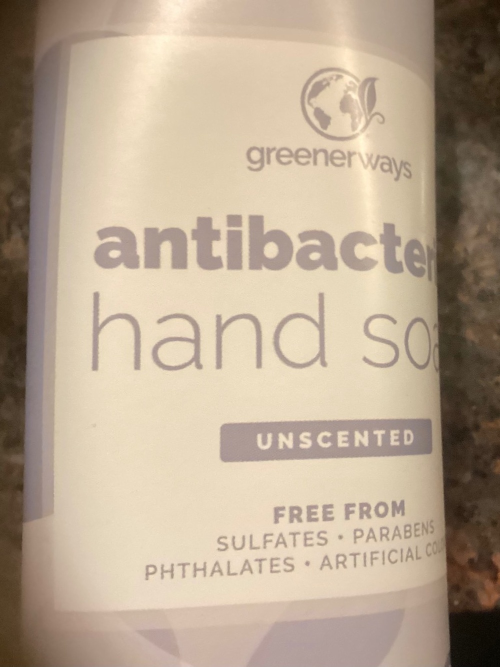 Brand new GREENERWAYS Hand Soap set of 3 bottles